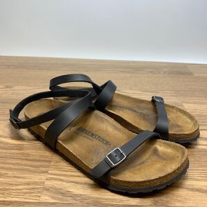 Birkenstock Women’s Yara Birko-Flor Sandals Black EU 41 US 10